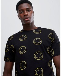 ASOS DESIGN Nirvana Relaxed T Shirt With All Over Face Print