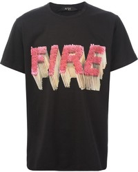 No.21 No21 Fire Print T Shirt
