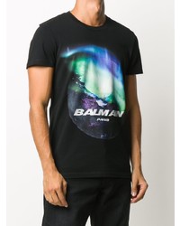 Balmain Northern Lights Printed T Shirt