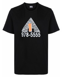 Diesel Number Print Crewneck T Shirt