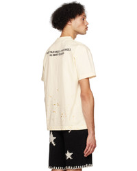 Palm Angels Off White Pxp Painted T Shirt