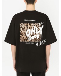 Dolce & Gabbana Only Good Vibes Graphic T Shirt