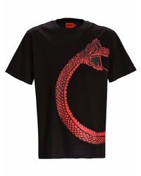 Hugo Organic Cotton Snake Print T Shirt