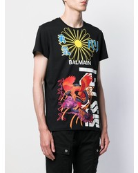 Balmain Oriental Print T Shirt