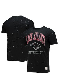 Retro Brand Original Black Clark Atlanta University Panthers Bleach Splatter T Shirt At Nordstrom