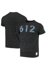 Retro Brand Original Heathered Black Minnesota United Fc Area Code Tri Blend T Shirt In Heather Black At Nordstrom