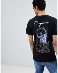 Jack & Jones Originals T Shirt With Fluro Graphic