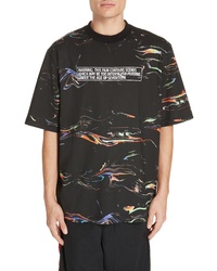 Marcelo Burlon Oversize Lights Print T Shirt