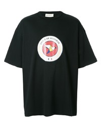 Drôle De Monsieur Oversize Raven Print T Shirt