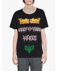 Gucci Oversize T Shirt With Metal Print
