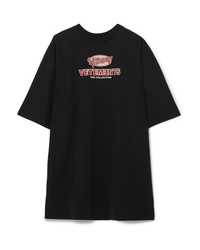 Vetements Oversized Printed Stretch Cotton Jersey T Shirt