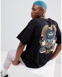 ASOS DESIGN Oversized T Shirt With Mystic Chest And Back Print
