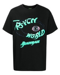 Readymade Pack Of Three Psych World Print T Shirt