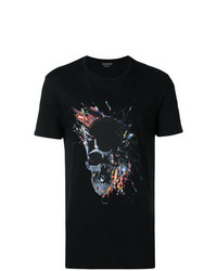 Alexander McQueen Paint Splatter Skull T Shirt