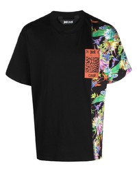 Just Cavalli Palm Tree Print Cotton T Shirt
