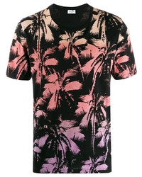 Saint Laurent Palm Tree Print T Shirt