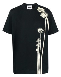 Jil Sander Palm Tree Print T Shirt