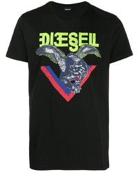 Diesel Panther Print T Shirt