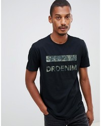 Dr. Denim Patrick T Shirt In Black With Logo Spectre Logo