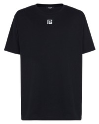 Balmain Pb Logo Print T Shirt