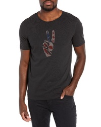 John Varvatos Star USA Peace Hand Graphic T Shirt