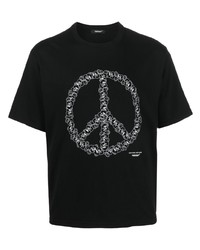 Undercover Peace Logo Print T Shirt