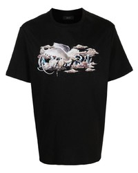 Amiri Pegasus Script Logo Cotton T Shirt