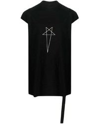 Rick Owens DRKSHDW Pentagram Print Long T Shirt
