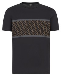Fendi Perforated Ff Panel Detail T Shirt