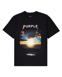 purple brand Photograph Print Cotton T Shirt