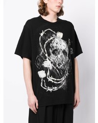 Yohji Yamamoto Pigt Graphic Print T Shirt