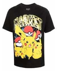 MARKET Pikachu Logo Print T Shirt