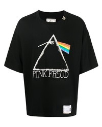 Maison Mihara Yasuhiro Pink Freud Print Short Sleeved T Shirt