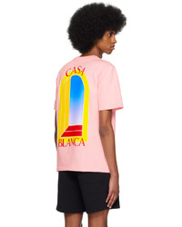 Casablanca Pink Larche De Jour T Shirt