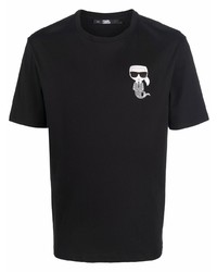 Karl Lagerfeld Pisces Logo Print T Shirt
