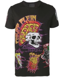 Philipp Plein Pizza Boy Logo T Shirt