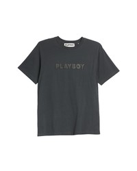 PacSun Playboy Haus Puffy Logo Crewneck T Shirt