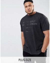 replika Plus T Shirt With Distressed Chest Print
