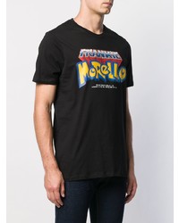 Frankie Morello Pokemon Style Logo Print T Shirt