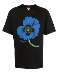Kenzo Poppy Print Oversized T Shirt