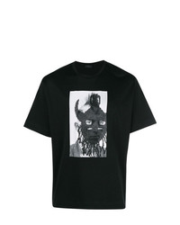 Diesel Black Gold Portrait Print T Shirt