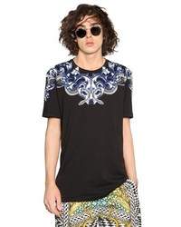 Just Cavalli Printed Cotton Jersey T Shirt