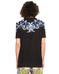 Just Cavalli Printed Cotton Jersey T Shirt