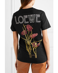 Loewe Printed Cotton Jersey T Shirt
