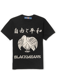 Blackmeans Printed Cotton Jersey T Shirt