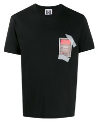 Les Hommes Urban Printed Cotton T Shirt