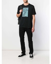 Versace Collection Printed Logo T Shirt