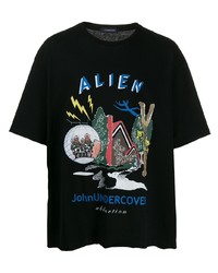 JohnUNDERCOVE R Logo Graphic Print T Shirt