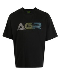 AG R Logo Print Short Sleeve T Shirt