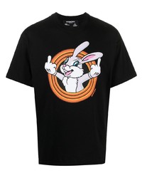 DOMREBEL Rabbit Graphic Print Cotton T Shirt